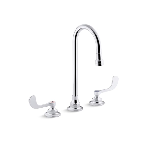 Kohler 16 in, 9 in, 13 in, 10 in, 12 in, 14 in, 11 in, 8 in, 15 in Mount, 3 Hole Bathroom Faucet K-800T70-5ANA-CP - main